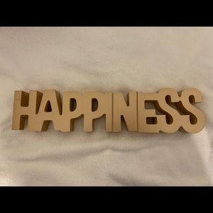 GOLD HAPPINESS SIGN